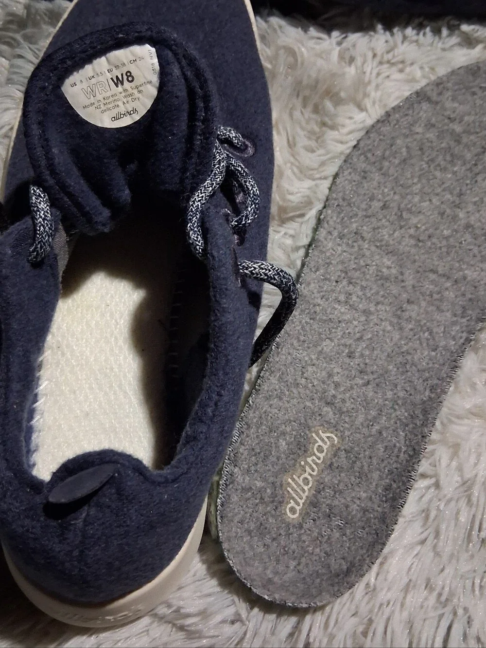 Allbirds Navy Sneakers Women's Size 8